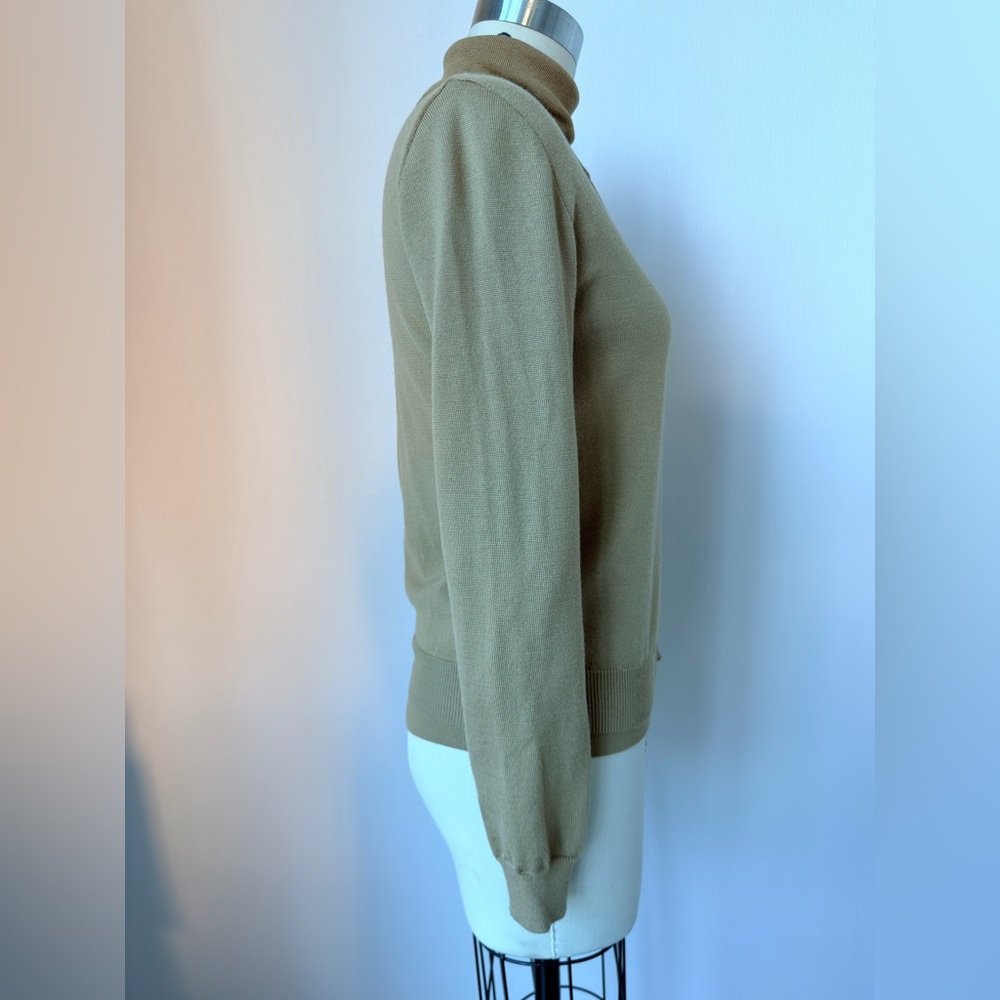 Moschino Tan Button-Up Cardigan Lana Wool size 6, Italian size 40, sweater - Picture 8 of 15